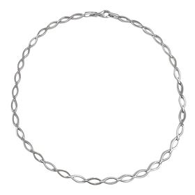 Foto de 38-800000G - GARGANTILLA PLATA 5MM MATE-BRILLO 45CM