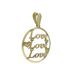 Foto de 51-9082 - COLGANTE REDONDO 'LOVE' 20MM 18K