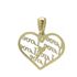 Foto de 51-9083 - COLGANTE CORAZÓN "LOVE" 15MM 18K