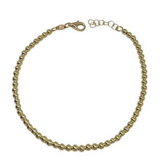 Foto de 04-021005-19 - PULSERA BOLAS 3MM 19CM (ALARGADOR 2CM) (2,68gr) 18K**