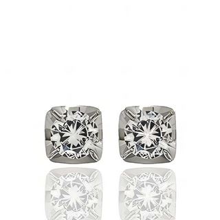 Foto de 05-2603B - PENDIENTES CIRCONITA 6MM O.B. 18K