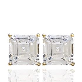 Foto de 05-3988 - PENDIENTES CIRCONITA 8X8MM 18K