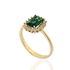 Foto de 28-030ES - SORTIJA ESMERALDA CIRCONITA 11MM 18K**