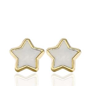 Foto de 51-44001 - PENDIENTES ESTRELLA NÁCAR 7MM PRESIÓN 18K
