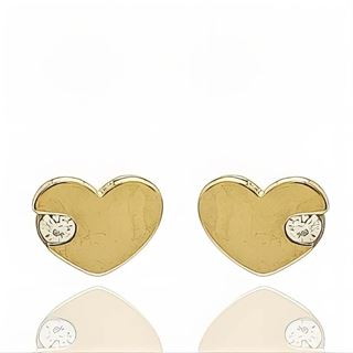 Foto de 99-PT851 - PENDIENTES CORAZÓN CIRCONITA 4MM 18K