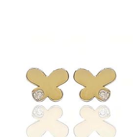 Foto de 99-PT849 - PENDIENTES MARIPOSA CIRCONITA 4.5MM 18K