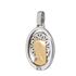 Foto de 26-AG301-3 - MEDALLA ORO Y PLATA VIRGEN NIÑA BRILLANTE 25MM FINOR