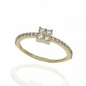 Foto de 12-2850S - SORTIJA CIRCONITA 4MM 18K 