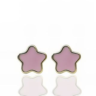 Foto de 62-819 - PENDIENTES ESTRELLA ESMALTE 4MM 18K 