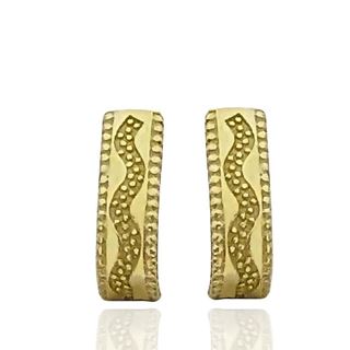Foto de 05-5053 - PENDIENTES LAPIDADOS 13MM CATALÁN 18K