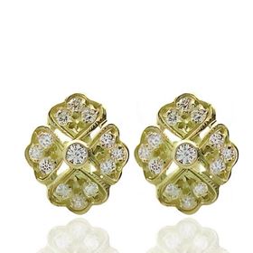 Foto de 13-6644P - PENDIENTES CIRCONITA 10MM CATALÁN 18K