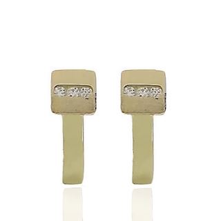 Foto de 99-PT822C - PENDIENTES CIRCONITA 13MM CATALÁN 18K