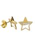Foto de 99-PT837 - PENDIENTES ESTRELLA CIRCONITA 9MM 18K