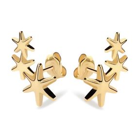 Foto de 51-2202885 - PENDIENTES TREPADORES ESTRELLAS 15MM 18K