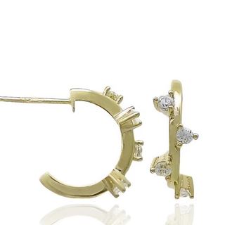 Foto de 62-1177 - PENDIENTES ARO CIRCONITA 1.5X5X13MM 18K