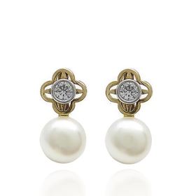 Foto de 99-PT741 - PENDIENTES TÚ Y YO 13MM CATALÁN 18K