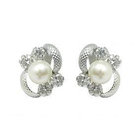 Foto de 02-AG7245P - *OFERTA* PENDIENTES PLATA PERLA 10MM