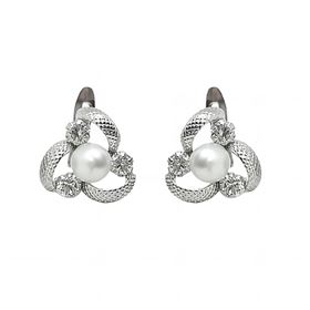 Foto de 02-AG7240P - *OFERTA* PENDIENTES PLATA PERLA 10MM