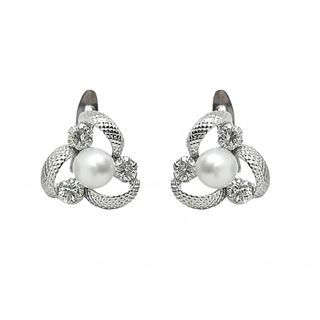 Foto de 02-AG7240P - *OFERTA* PENDIENTES PLATA PERLA 10MM