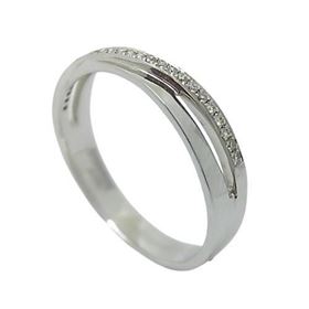 Foto de 10-297-1332 - SORTIJA "NETO" 25 BRILLANTES SI H 0.075 4MM O.B. 18K