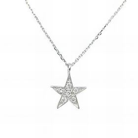 Foto de 10-297-1626B - CADENA-COLGANTE 'NETO' DIAMANTES 0.050KTES. RD SI 45CM O.B. 18K