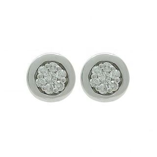 Foto de 10-297-651 - PENDIENTES "NETO" BRILLANTES 0.199KT H-SI 6.5MM O.B. 18K