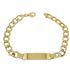 Foto de 10-391-051 - PULSERA PLACA BARBADA 8MM 21CM (12,21gr) (PLACA 10X38MM) 18K