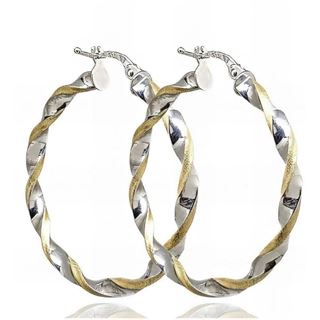 Foto de 10-472-105BI-31 - CRIOLLAS RETORCIDAS BICOLOR 3X31MM EXTERIOR 18K