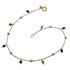 Foto de 10-656-144 - PULSERA PIEDRAS COLOR Y BOLAS 19CM 18K