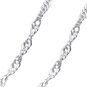 Foto de 20-GD30X45 - CADENA PLATA SINGAPUR 2MMX45CM