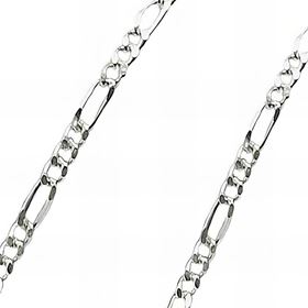 Foto de 20-A3+1B40X45 - CADENA PLATA 3X1 1MMX45CM