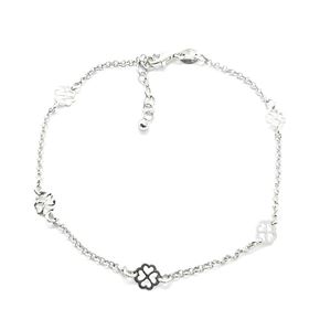 Foto de 20-12 - PULSERA PLATA TRÉBOLES 5MM 19CM (ALARGADOR 2CM)