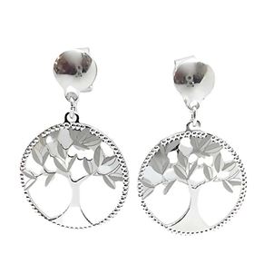 Foto de 20-20P - PENDIENTES PLATA ÁRBOL DE LA VIDA 26MM