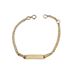 Foto de 9K10-00-7368 - PULSERA BEBÉ PLACA 2.40MM 14CM (PLACA 4X20MM) (ANILLA A 2CM) 9K**