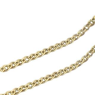 Foto de 10-604-399-60 - CADENA ESLABÓN DOBLE 4MMX60CM (8,42gr) 18K**