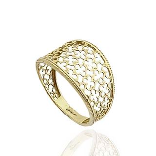 Foto de 10-177-1891S - SORTIJA FLORES CALADA 12MM 18K**