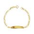 Foto de 88-1599 - PULSERA BEBÉ PLACA 3X1 (PLACA 4X20MM) 12CM (1,08gr) 18K