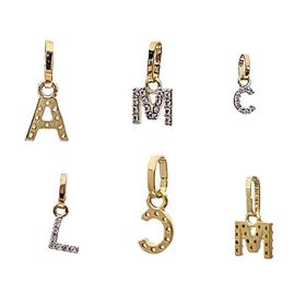 Foto de 10-LETRA - COLGANTE INICIAL CIRCONITA 6MM 18K**