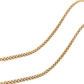 Foto de 20-KRN130X50D - CADENA PLATA COREANA DORADA 1MMX50CM