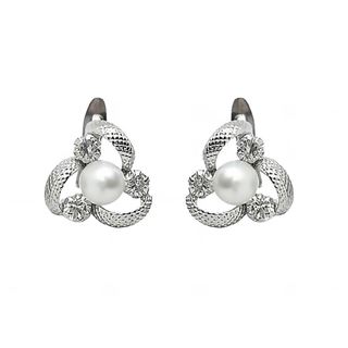 Foto de 02-AG7240P - *OFERTA* PENDIENTES PLATA PERLA 10MM