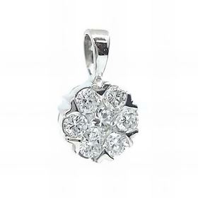 Foto de 10-377-036C - COLGANTE "NETO" BRILLANTE 0.41KT H-SI 6.5MM O.B. 18K