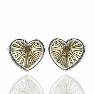 Foto de 51-1645306 - PENDIENTES CORAZÓN BICOLOR LAPIDADOS 8MM 18K