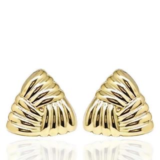 Foto de 51-2203515 - PENDIENTES TRIÁNGULO GALLONADOS GRANDES 10MM 18K