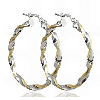 Foto de 10-472-105BI-30 - CRIOLLAS RETORCIDAS BICOLOR 3X30MM EXTERIOR 18K