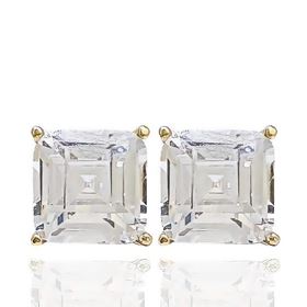 Foto de 05-3988 - PENDIENTES CIRCONITA 8X8MM 18K