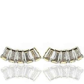 Foto de 05-4446 - PENDIENTES TREPADORES BAGUETTE CIRCONITA 10MM 18K