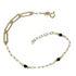 Foto de 10-501-164 - PULSERA COMBINADA PIEDRAS NEGRAS 18.5CM (2,01gr) 18K