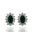Foto de 13-7588BEP - PENDIENTES ESMERALDA CIRCONITA 8MM O.B. 18K