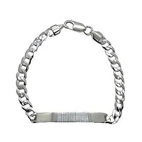 Foto de 20-GSBC150 - PULSERA PLATA PLACA BARBADA 5MM 18.5CM (PLACA 5.5X35MM) 
