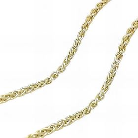 Foto de 20-SGD45X50 - CADENA PLATA ESPIGA DORADA 2MMX50CM